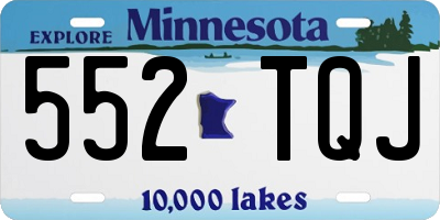 MN license plate 552TQJ