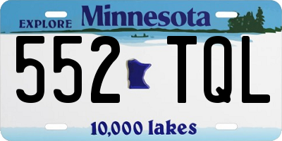 MN license plate 552TQL