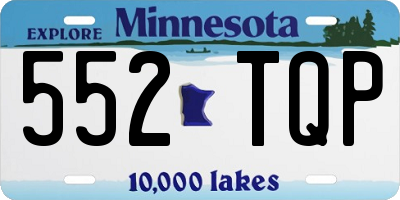 MN license plate 552TQP
