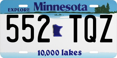 MN license plate 552TQZ