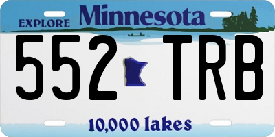 MN license plate 552TRB
