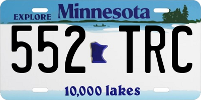 MN license plate 552TRC