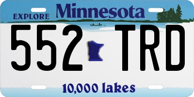 MN license plate 552TRD