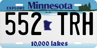 MN license plate 552TRH