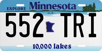 MN license plate 552TRI