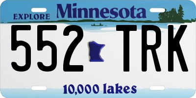MN license plate 552TRK