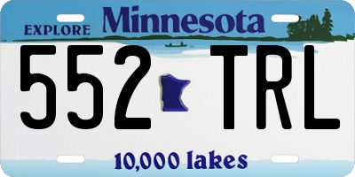 MN license plate 552TRL
