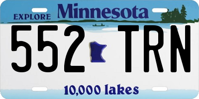 MN license plate 552TRN