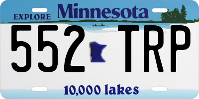 MN license plate 552TRP