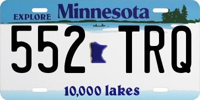 MN license plate 552TRQ
