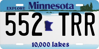 MN license plate 552TRR
