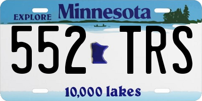 MN license plate 552TRS