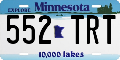 MN license plate 552TRT