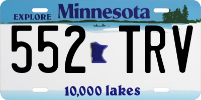 MN license plate 552TRV