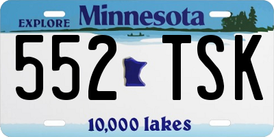 MN license plate 552TSK