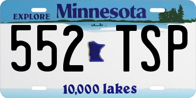 MN license plate 552TSP