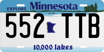 MN license plate 552TTB