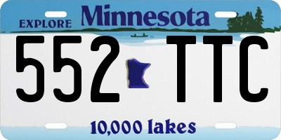 MN license plate 552TTC