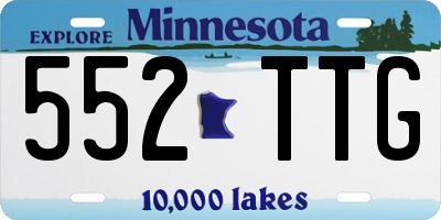 MN license plate 552TTG