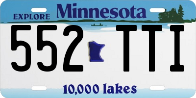 MN license plate 552TTI