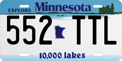 MN license plate 552TTL