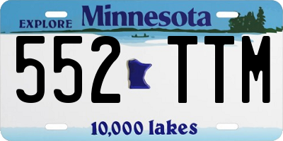 MN license plate 552TTM