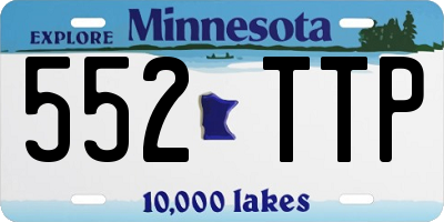 MN license plate 552TTP