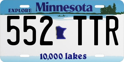 MN license plate 552TTR
