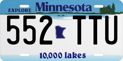 MN license plate 552TTU