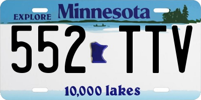MN license plate 552TTV