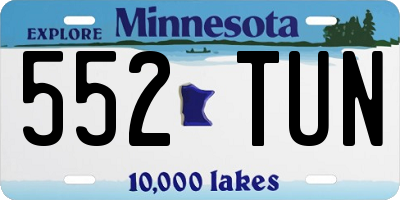 MN license plate 552TUN