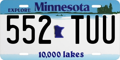 MN license plate 552TUU