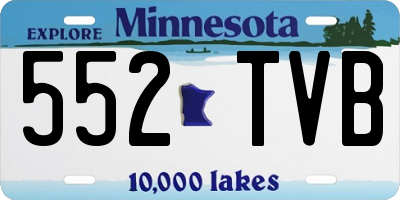 MN license plate 552TVB