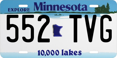 MN license plate 552TVG
