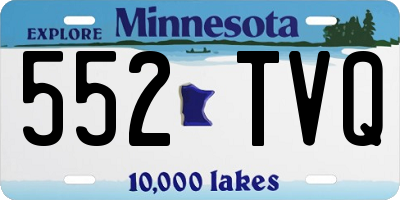 MN license plate 552TVQ