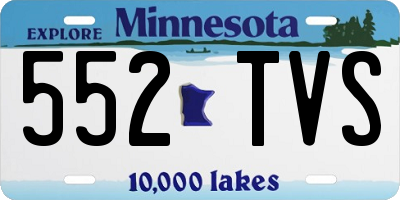 MN license plate 552TVS