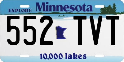 MN license plate 552TVT