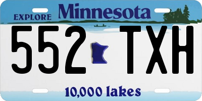 MN license plate 552TXH