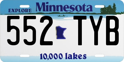 MN license plate 552TYB