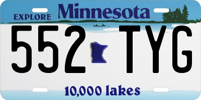 MN license plate 552TYG