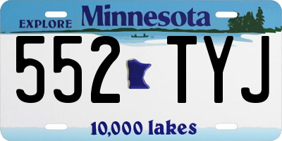 MN license plate 552TYJ