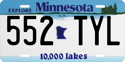 MN license plate 552TYL