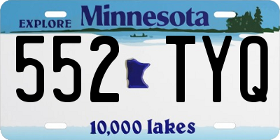MN license plate 552TYQ