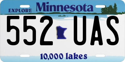 MN license plate 552UAS