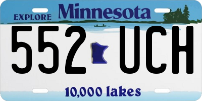 MN license plate 552UCH