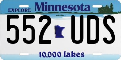 MN license plate 552UDS