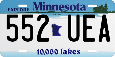 MN license plate 552UEA