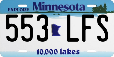 MN license plate 553LFS