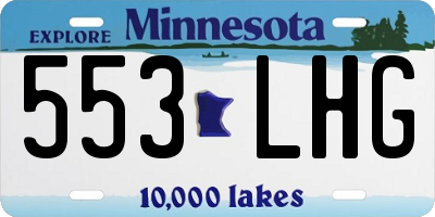 MN license plate 553LHG