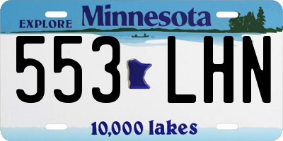 MN license plate 553LHN